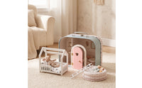 Compact Miniature Suitcase Dollhouse Collectible Miniature Trunk Toy for Playroom, Tabletop