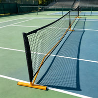 Pickleball Net System with Wheels Wheeled Pickleball Net with Wheels Outdoor for Coaches, Driveway, Backyard