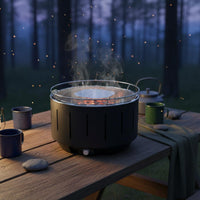 Portable Grill Heat-Resistant Portable Barbecue with Carry Bag Camping Grill Cooking Unit for Picnic