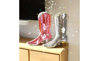 Reflective Tiles Disco Style Boot Ornament Sparkling Disco Boot Ornament Glossy Finish