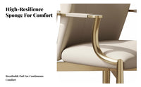 Light Luxury & Design Single-Seater Leisure Armchair Modern Minimalist Cantilever Side Chair Curved rearrest Household Furniture Comfortable Padding for beverage Lovers, Interior Designers, Hotel, Reception Area, Living Room, Home Office