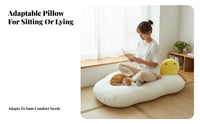 Fried Ovoid Pillow Lounger Petwelcoming Adaptable Lounger Soft and Comfortable Snug for Students, Gaming Aficionados, Bedroom