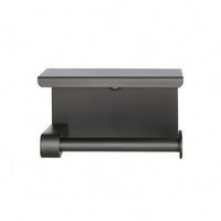 Wall-Mount Bathroom Tissue Holder with Shelf Space-Saving Bathroom Accessory
