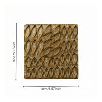 Embossed Metal Die Textured Miniature Craft Stamp Detailed Dies for Dollhouse Hobbyists