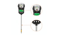 7-in-1 Soil Tester Multi-Function Soil Tester with Rotating Head Adjustable for Gardeners, Growers, Garden, Greenhouse, Lawn