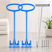 2 Pieces Compatible Pool Skimmer Basket Handle Rust-Resistant Skimmer Basket Handle with Hook Universal Heavy Duty for in-Ground Pools