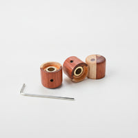 Guitar Knobs with Brass Insert Easy to Install Wooden Guitar Knob Wear-Resistant Potentiometer Knob for Guitarists, Luthier, Instrument Repair