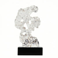 Taihu Stone Sculpture Transparent Ornament Zen for Office, Tea Room
