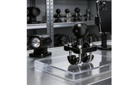 Double U Bolt Mount Ball Base Clamp 360-Degree Rotation Ball Attachment Base for Farm Machinery
