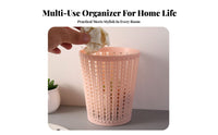 Small Mesh Trash Can Simple Design Iron Mesh Paper Basket Smooth Edges Office Supply for Students, Teachers, Study Room, Workspace, Classroom