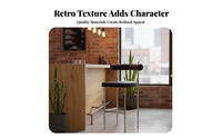 utilitarian design Round Top Backless Stool Commercial Grade Counter Chair With Footrest Seating Furniture Minimalist Design for Bar Owners, Customers, Homeowners, Coffee Shop, Restaurant, Kitchen Island, Living Room