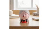 Figurine Pen Holder Cute Girl Pen Holder Stationery Container Decorative Stationery Holder Playful for Students, Study Room