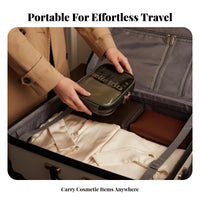 Travel Makeup Organizer Large Capacity Zippered Skincare Organizer Portable