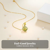 Flower Blossom Flower Necklace Elegant Design Flower Shape Necklace Gift Box