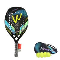 EVA Core Beach Tennis Racquet with Storage Bag Perforated Beach Tennis Racket with Bag Shock-Absorbing Non-Slip for Training