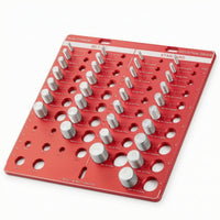 Bolt and Nut Thread Gauge Engraved Thread Gauge with Ruler Compact Bolt Size for Machinists