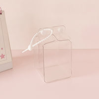 Dustproof Clear Doll Bag with Beaded Loop Lightweight Transparent Doll Display Bag Easy Access Storage Pouch Long-Lasting for Daily Use, Travel