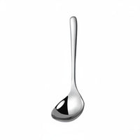 Long Handle Soup Spoon Smooth Edges Long Handle Ladle Dishwasher Stainless Steel Soup Ladle for Restaurant