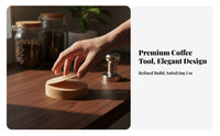 Detachable Design 3-Blade Coffee Distributor Consistent Tamping Coffee Distributor Tool Stainless Steel for Beginners, Cafe, Office Pantry