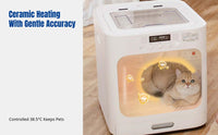 Pet Drying Box, Automatic Cat Dryer, Smart Home Blow Dryer, Overheat Protection, Adjustable Temperature
