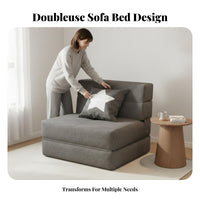 two-in-oneUse Design Fold-foldable Sofa Bed Space-Saving Fold-foldable Mattress Lounge Adjustable Backrest transformable Seating Modern design for Apartment Dwellers, Students, indiviTwo-in-Ones, Small Spaces, Bedroom, Living Room