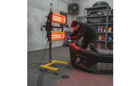 Short Wave Infrared Paint Heater Lamp 2100W Curing Lamp with Wheeled Stand Movable High-Efficiency for Auto Body Technicians