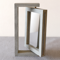 Wooden Photo Frame 4x6 Inch Double Sided Desktop Photo Stand New Chinese Style Design For Family Photos