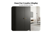Multifunctional Fluted Door Credenza adaptable Placement Storage Furniture Adjustable Shelves Sideboard Easy to Assemble for Apartment Dwellers, Interior Design aficionados, Living Room, Kitchen, Entryway, Hallway