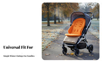 Warm and Heat-Storing Baby Stroller Cotton Mat Padded Thickened Stroller Pad Soft for Infants, Toddlers, Cold Weather, Outdoor, Highchair