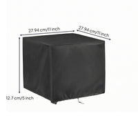 Black Camp Cooktop Cover Rectangular Gas Burner Cover Full Coverage Outdoor Gear Zippered for Camping