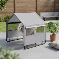 Rainproof Outdoor Dog Tent Galvanized Weatherproof Pet Tent Ventilated Mesh Dog Shelter Spray-Coated
