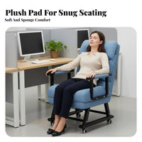 Double-FunctionPurpose Design Under-Desk Lounger Space-Saving Convertible Furniture Easy Conversion Sleeper Chair Adjustable Backrest for Office Workers, Apartment Dwellers, Students, Rest Time, Small Areas, Dorm Room, Bedroom
