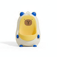 Open-Front Bear-Shaped Wall Urinal Hook Toddler Training Urinal Plastic Standing Pee Coach Easy to Clean for Toddlers