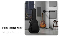 41 Inch Guitar Case Adjustable Straps Padded Guitar Backpack Musical Instrument Accessory Long-Lasting Comfortable Carry Handles