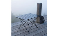 Foldable Roll Top Camping Table Non-Slip Feet Roll up Camp Table