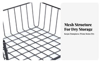 No Drilling Required Under Shelf Basket Tool-Effortless Installation Hanging Storage Basket Space Saving for Students, Dorm Room, Closet