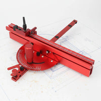 M6 Screw T-Track Flip Stop Aluminum Alloy T-Track Fence Adjustable Sliding Stop Fence Brass Handle for Woodworkers, Carpenters, Workshop