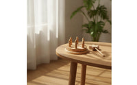 Beech Wood Wooden Birthday Cake Unfinished Birthday Cake Toy Smooth for Playroom