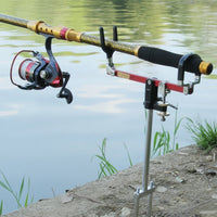 Ground Rod Holder All-Metal Fishing Pole Holder Heavy-Duty for Fishermen