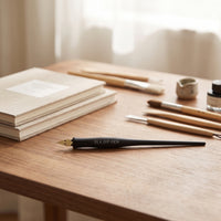 Ink Pen with Stainless Steel Nib Professional Resin Ink Pen Writing Instrument Lightweight Slim for Calligraphers