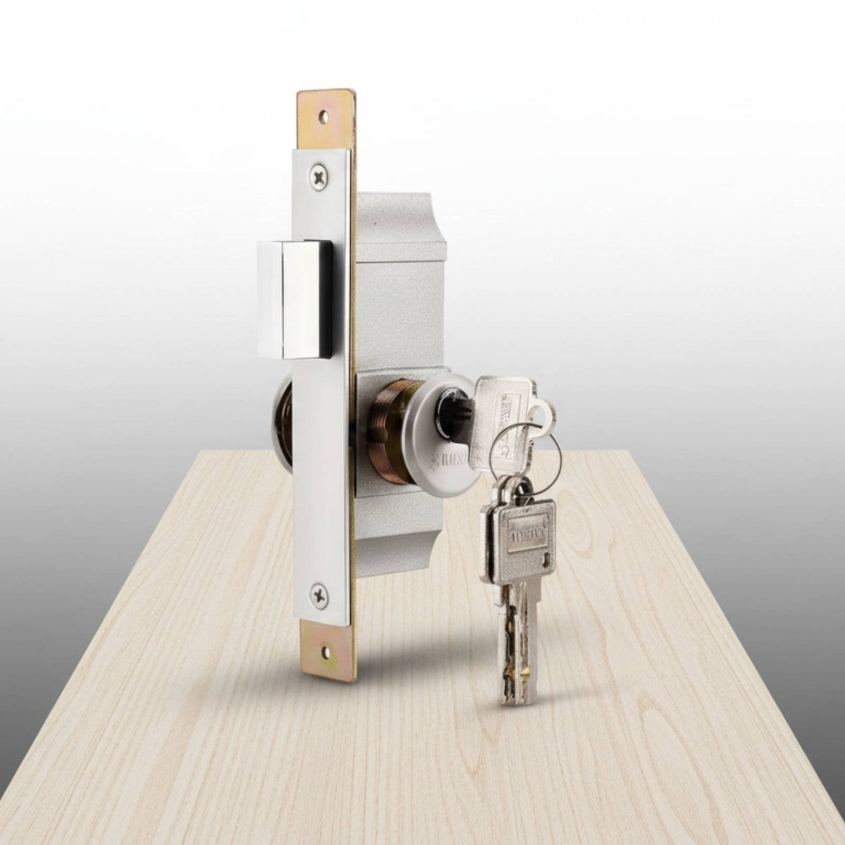 Framed Glass Door Lock Heavy Duty Storefront Door Lock Solid Brass Cylinder for Shopkeepers