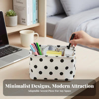 Foldaway Cloth Box Foldable Design Foldaway textile container adaptable Organizer Basket for Students, Homeowners, Dorm Room, Desktop, Bedroom