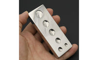 Snap Rivet Setter Base Multi-Use Mirror Finish Setting Base Craft Equipment for Leatherworkers