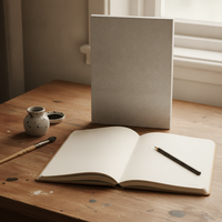 A5/B5/B6 Sketchbook with Kraft or Wood-Free Paper, Glued Binding, 80 Sheets
