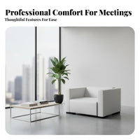 Sectional Combination snow Single-Seat Couch Modern aesthetic Reception Sofa Minimalist Design Commercial Furniture Comfortable Padding for Interior Designers, Event Planners, Office Managers, Conference Room, showcase Hall