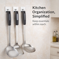 Cabinet and Bedroom Storage Hook with Removable for Students, Stainless Steel Single Hanger with Strong Load Bearing Sticky