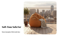 Ergonomic Support Bean Bag Chair Soft and Skin-Friendly Floor Sofa Breathable Indoor Seating Machine Washable Cover for Adults, Students, Gamers, Balcony, Reading Nook, Dorm Room, Lounge Area
