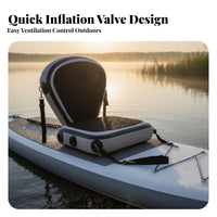 Inflatable Rearrest Pad Adjustable Paddleboard Seat Detachable Kayak Chair for Paddleboarders, Outsidedoor Aficionados, Paddleboards, Kayaking, Kayaks