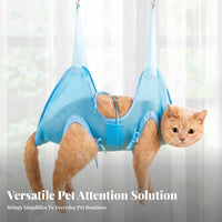Pet Grooming Restraint Breathable Mesh Hanging Pet Restraint Easy to Use Safe and Firm for Nail Trimming, Veterinary Office