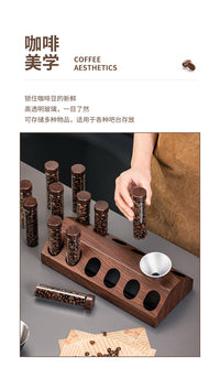 咖啡豆分装试管单次保存收纳试管展示瓶茶叶药材闻香瓶存储密封瓶.